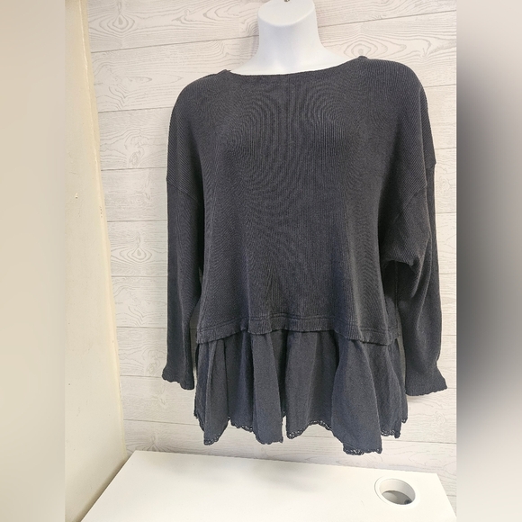 Free People Tunic Women's Dark Grey Size L - Picture 1 of 8